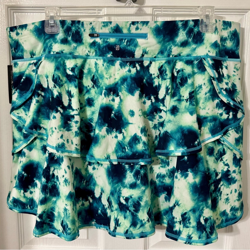 Women's Tie-Dye Skirt - Blue and White - Picture 2 of 6